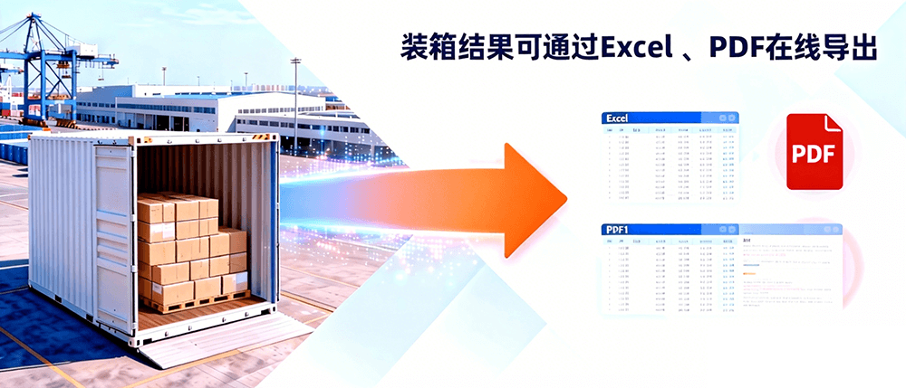 Excel和PDF导出装箱报表功能